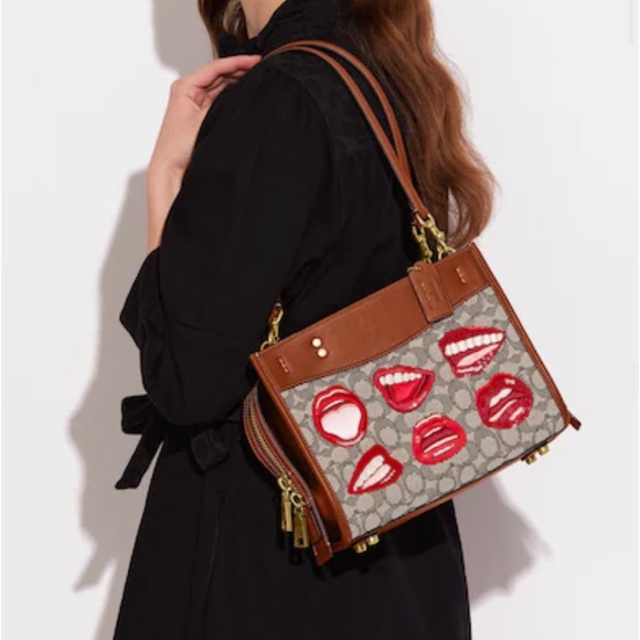 New Coach X Tom Wesselmann Rogue 25 In Signature Textile Jacquard - Picture 5 of 8